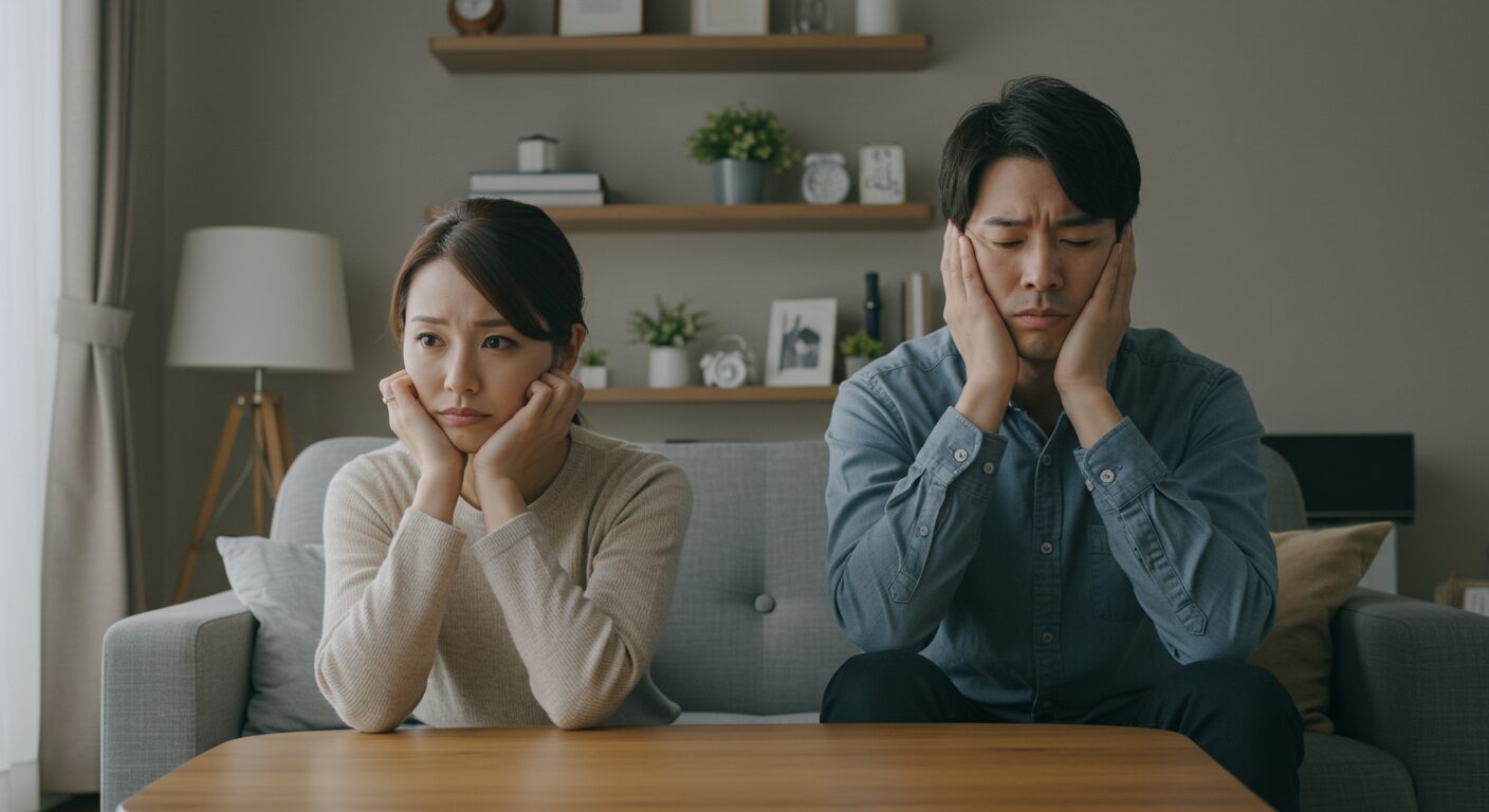 後悔している夫婦